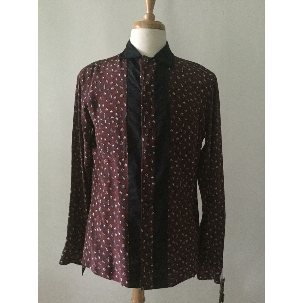 NEW Dolce & Gabbana Burgundy w/Whimsy Boxers Prize Fighter Shirt (Size M) - $980